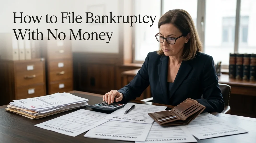 How to File Bankruptcy With No Money