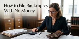 How to File Bankruptcy With No Money When You Cannot Afford the Fees or a Lawyer: A Complete Guide to Filing Options, Fee Waivers, and Free Legal Help How to File Bankruptcy With No Money
